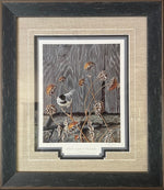 Framed Black-Capped Chickadee