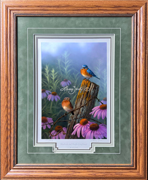 The Blue Emu Framed Canvas by WendyBerry