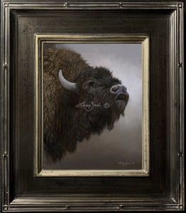 Portraits in Gray – American Bison – Original