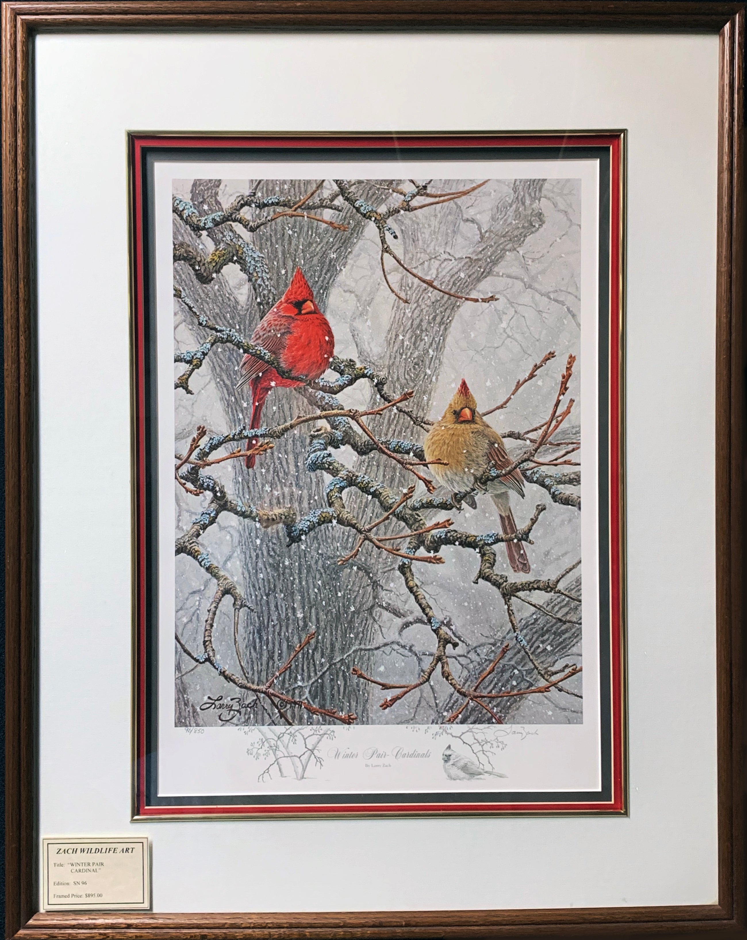 Limited Edition Secondary Market  SN Paper Framed Glass