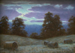Unframed Round Bale Nocturne