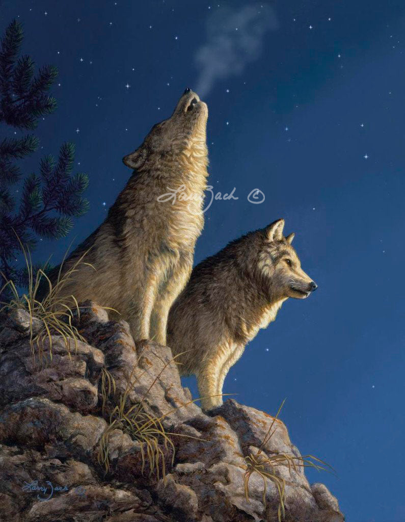 Moonlight Serenade - Grey Wolves