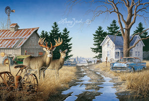 Old Rivals III (Clarken buck used in this painting)